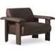 Marcello Brown Lounge Chair in Dark Brown